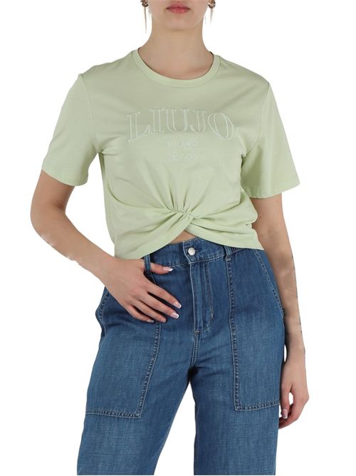 T-shirt donna verde LIU JO | WA5001JS923/M9622